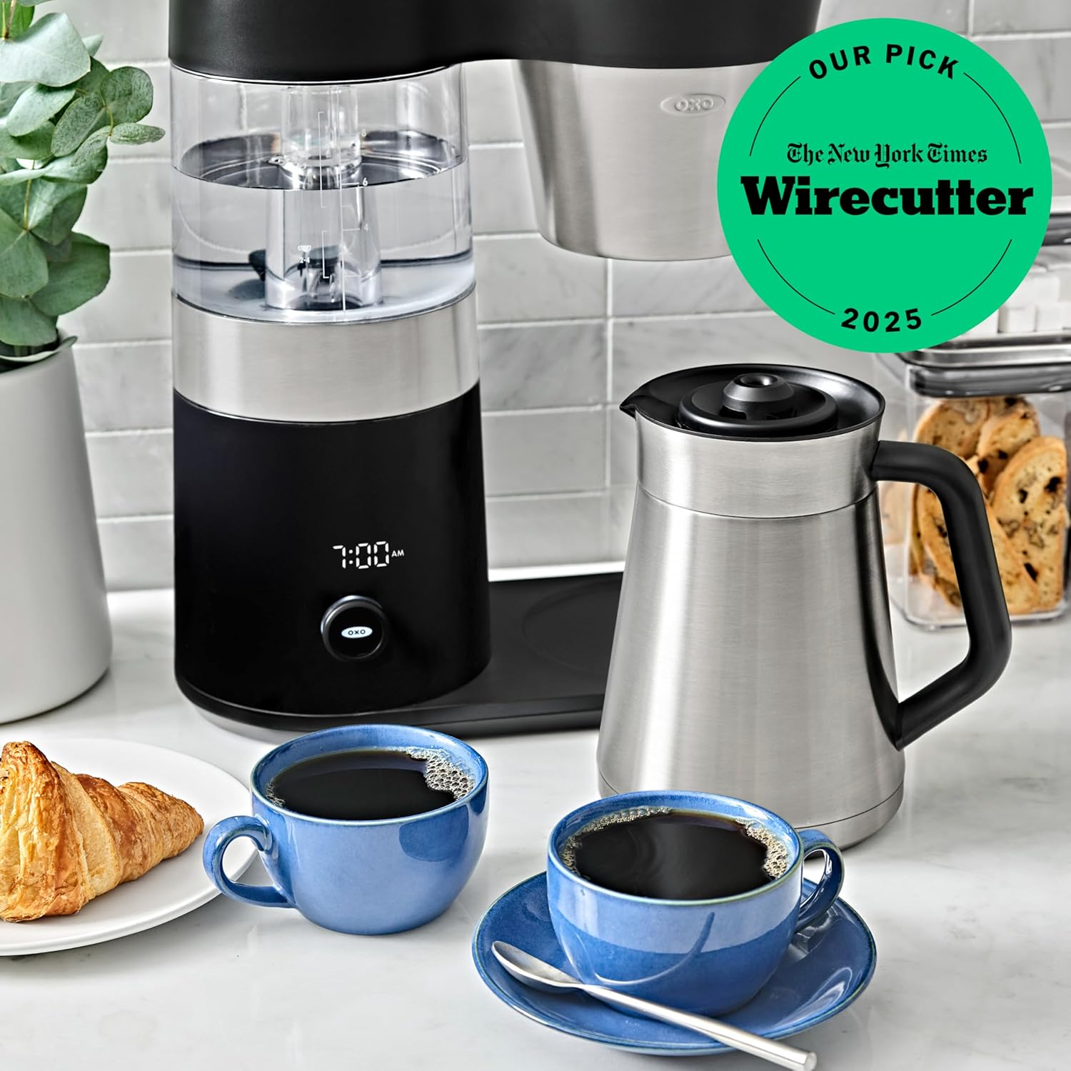 OXO Brew 9-Cup Coffee Maker – Stainless Steel, Programmable Coffee Machine with Single Serve or Full Carafe Options, SCA Certified Home Brewer - Image 6